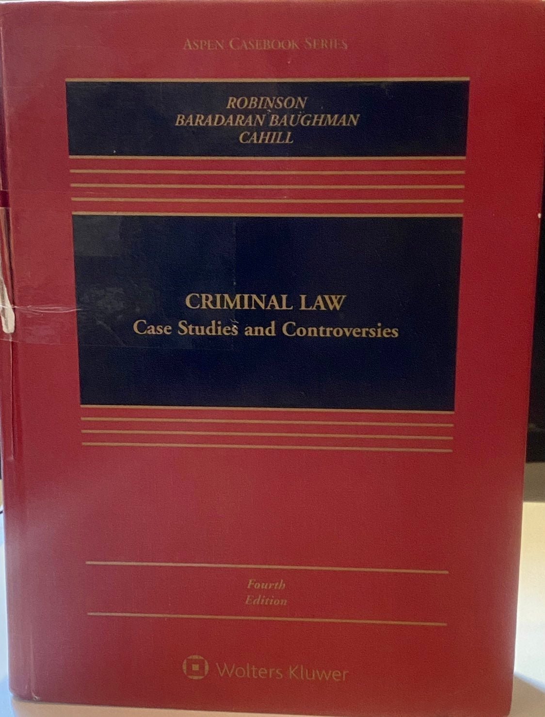 Criminal Law Case Studies and Controversies 4th Ed. FREE SHIPPING!