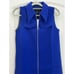 Ted Baker Mini Dress Size 4 Royal Blue Front Zip Clueless Preppy Old Money NWT