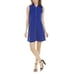 Ted Baker Mini Dress Size 4 Royal Blue Front Zip Clueless Preppy Old Money NWT