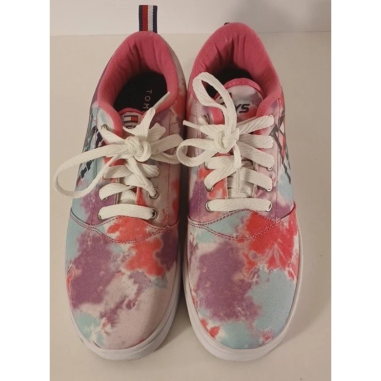 Tommy Hilfiger Heelys Women's Sz 7 Pro 20 Skate Tie Dye Pink Sneakers Shoes