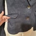 Rag & bone gray cropped fitted blazer wool