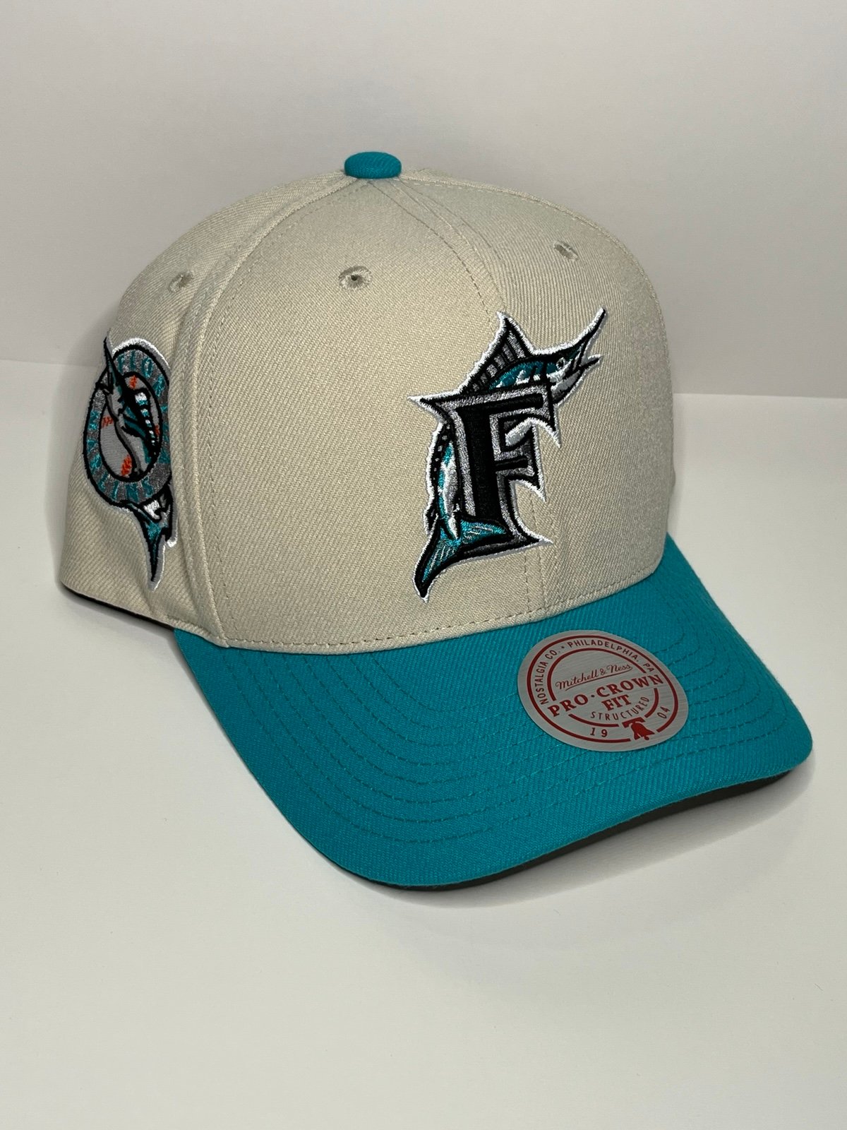 Florida Marlins Mitchell & Ness Cooperstown Collection Pro Crown Adjustable Hat