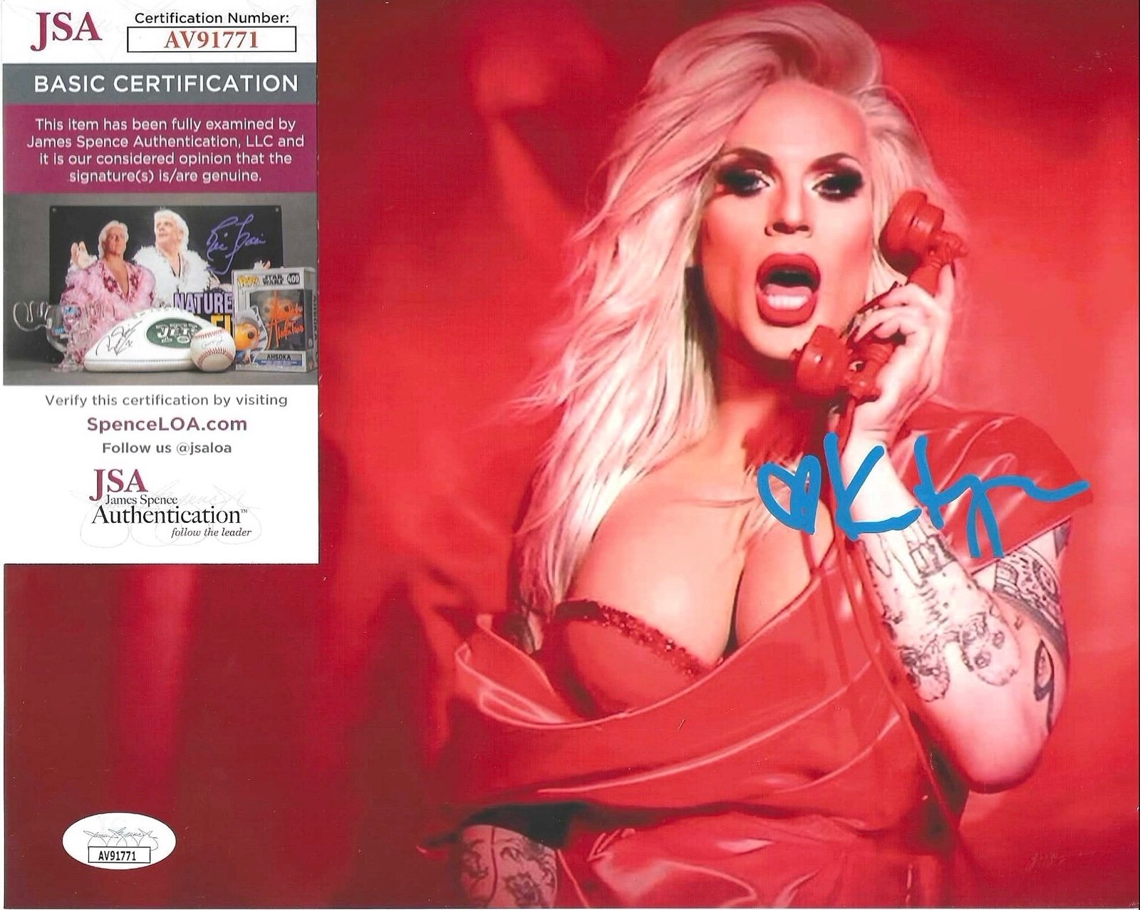 KATYA ZAMOLODCHIMOVA SIGNED 8X10 PHOTO + JSA COA