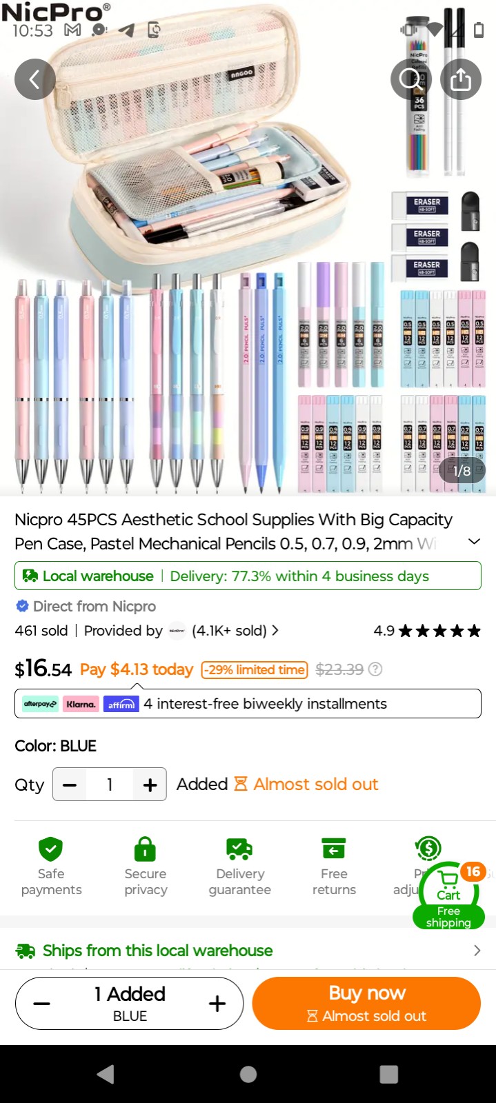 Pen set cases