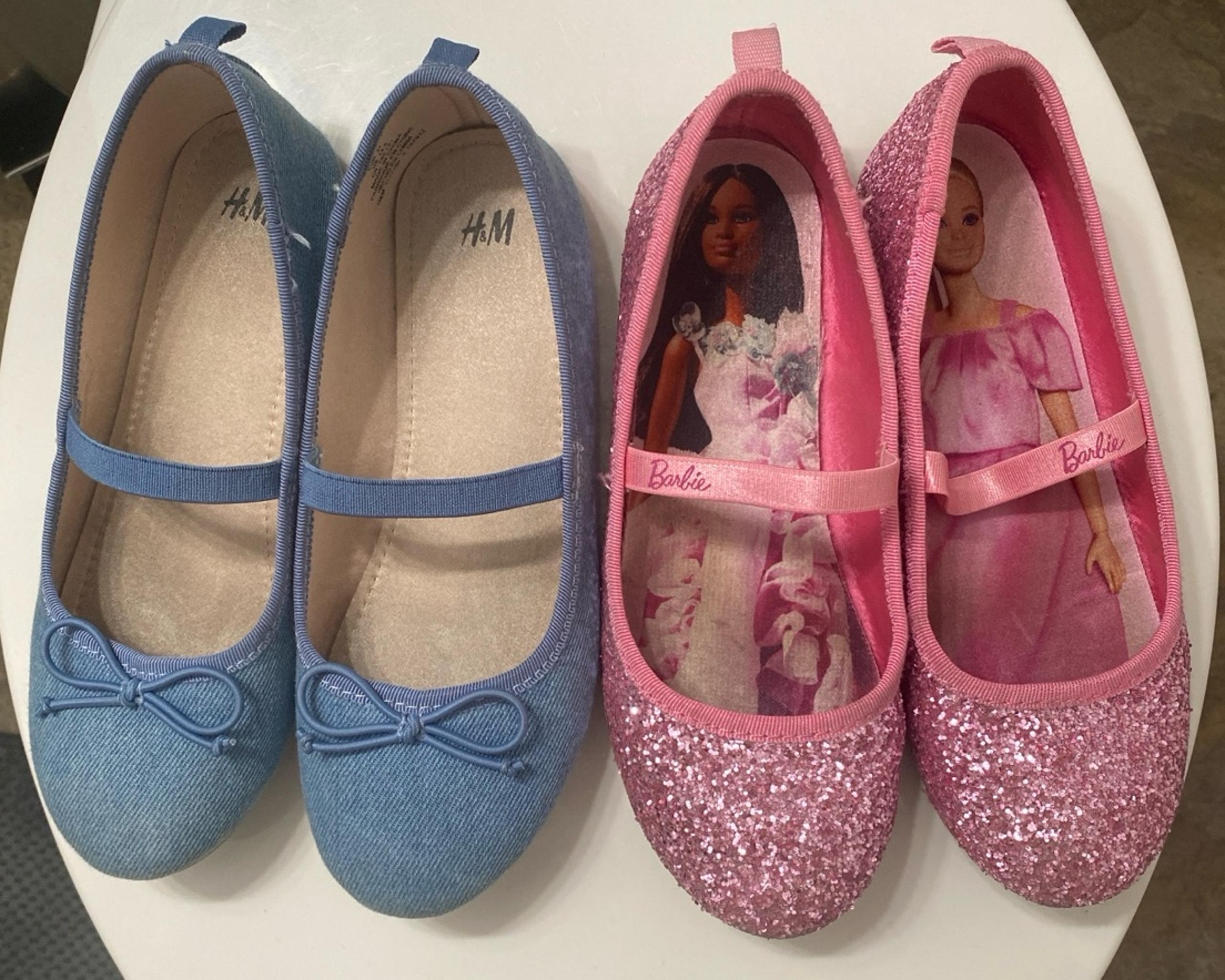 H&M girls mary jane shoes (2) pair size 13.5