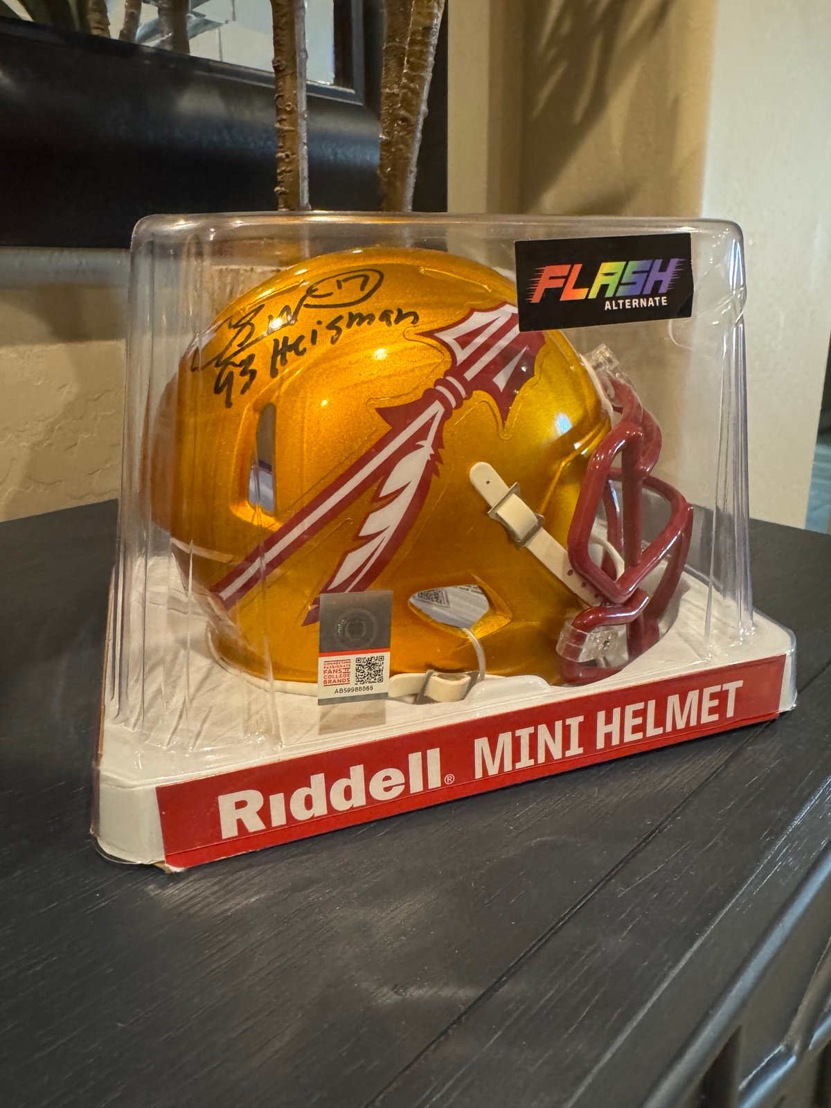 Autographed Mini Helmet - Charlie Ward