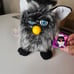Hasbro Furby Black and Silver Fur Blue Eyes