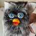 Hasbro Furby Black and Silver Fur Blue Eyes