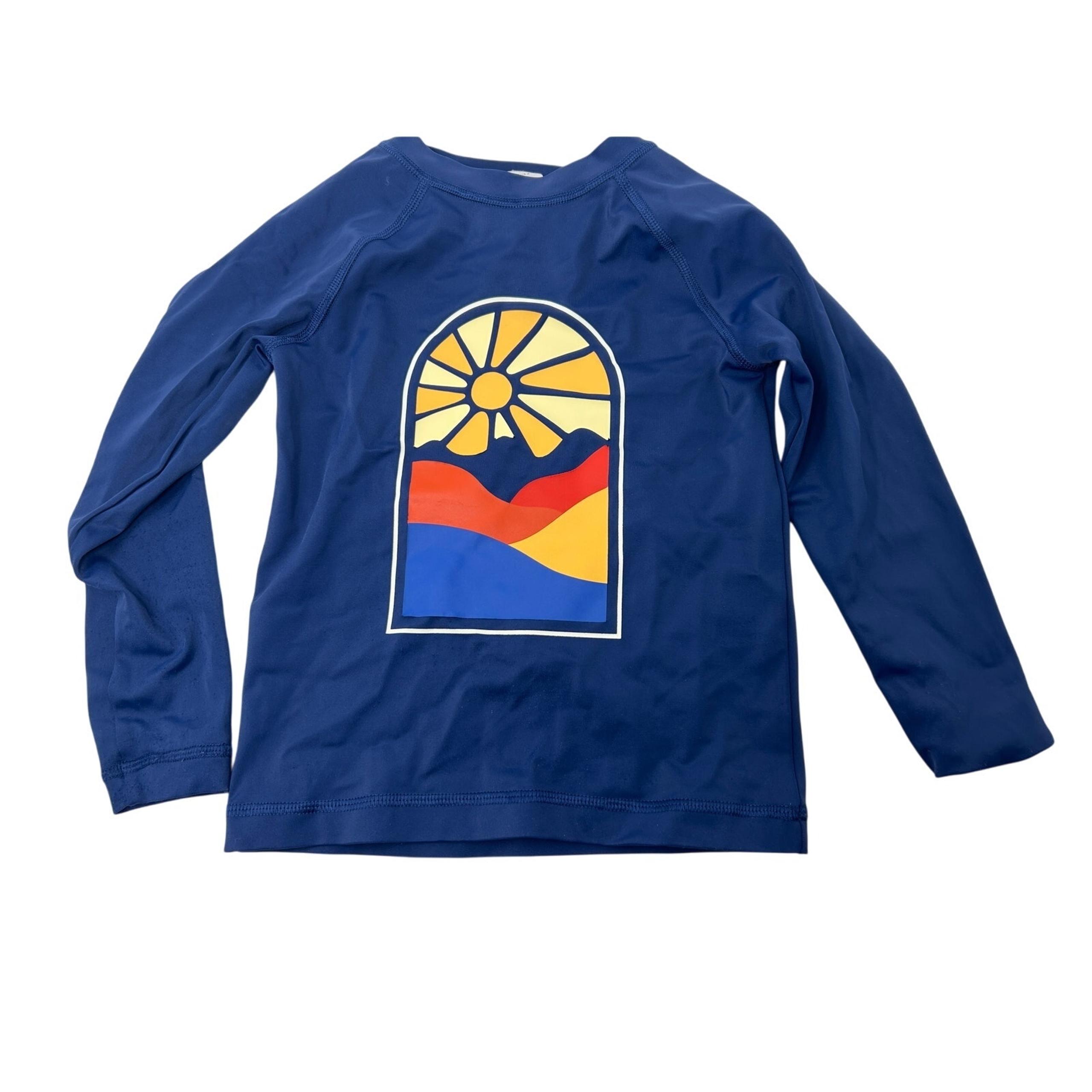 Hanna Andersson Sunset Mountains Rash Guard - Size 4