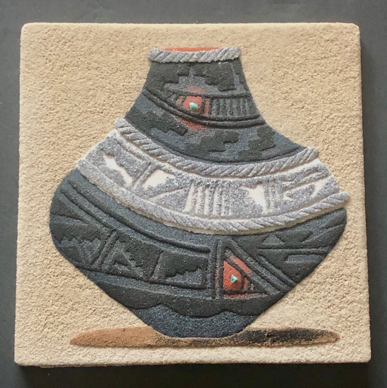 Native American pottery Sand Art