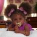 JIZHI Reborn Baby Dolls Black - 22 Inch Lifelike Soft Body Realistic-Newborn Dol