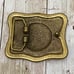 SISI AMBER United States of America Indian Head Rhinestone Brass Belt Buckle