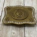 SISI AMBER United States of America Indian Head Rhinestone Brass Belt Buckle