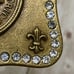 SISI AMBER United States of America Indian Head Rhinestone Brass Belt Buckle