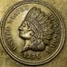 SISI AMBER United States of America Indian Head Rhinestone Brass Belt Buckle