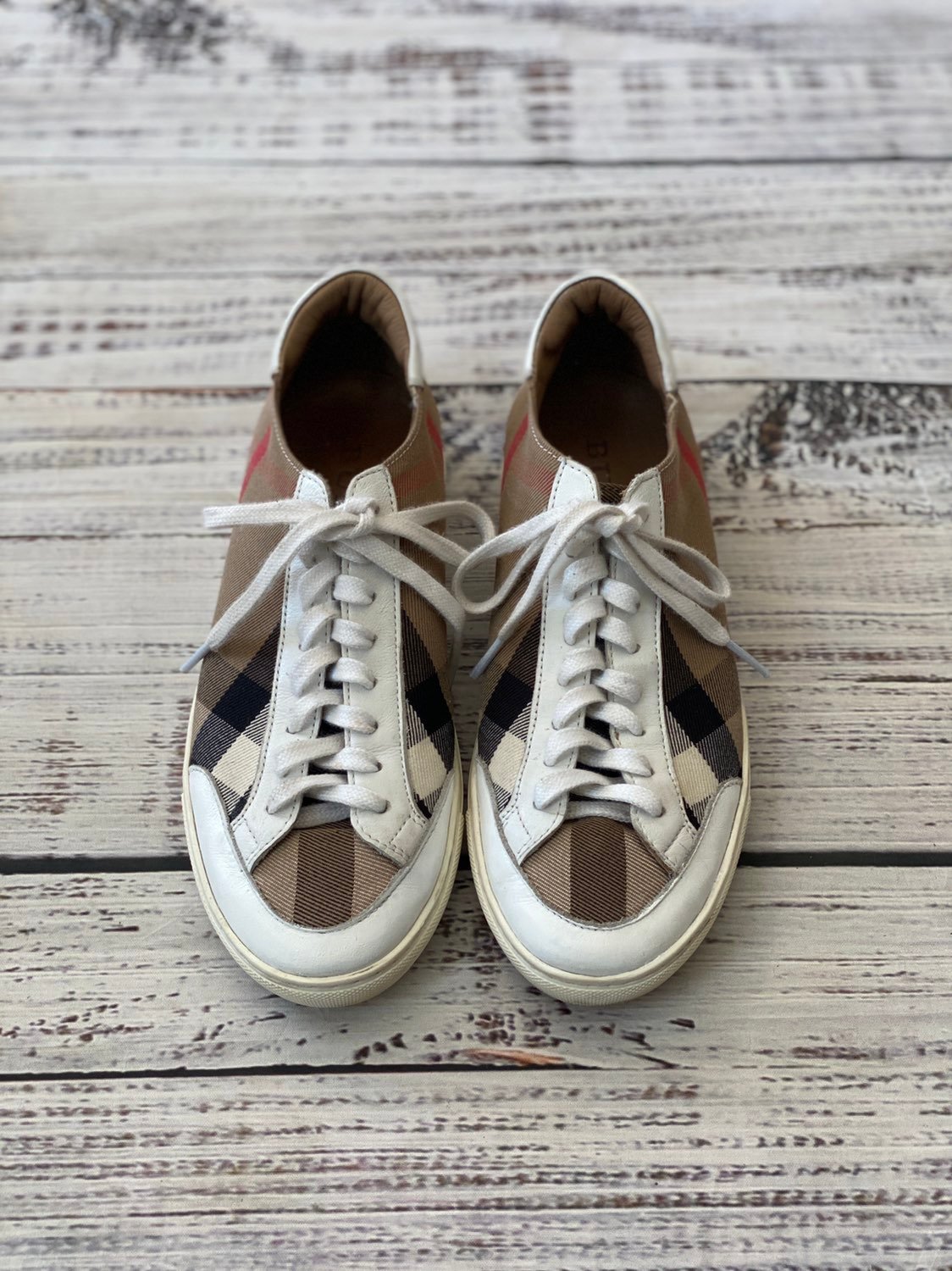 Burberry Canvas Fashion Sneakers | Mercari Burberry Canvas Fashion Sneakers | Mercari