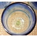 Set of 6 Mexican Hand Blown Cobalt Blue Rim Goblets Drinking Glasses