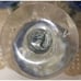 Set of 6 Mexican Hand Blown Cobalt Blue Rim Goblets Drinking Glasses