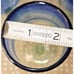 Set of 6 Mexican Hand Blown Cobalt Blue Rim Goblets Drinking Glasses