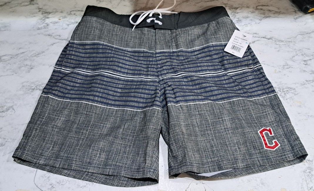 Cleveland Guardians G-3 Carl Banks Swimsuit Board Shorts