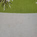 Vintage tablecloth avocado green orange floral 56 x56