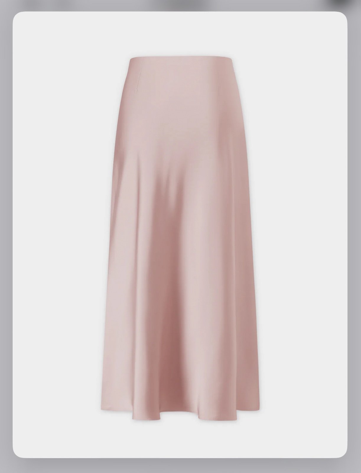Satin Soft Pink Maxi Skirt