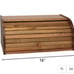Lipper International Açaí Wood Roll-Top Breadbox 16”x11”x7” Food/Miscellaneous