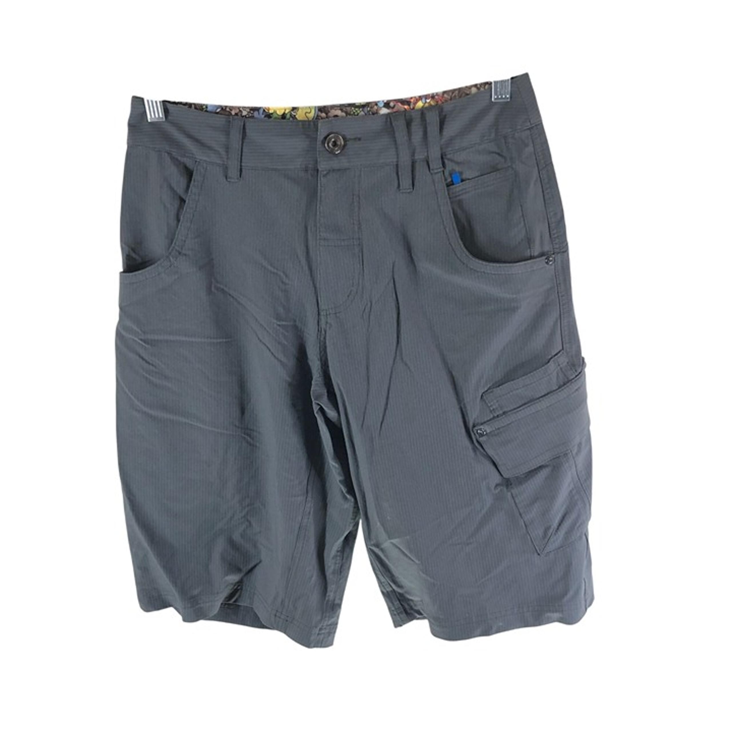 Lululemon Mens Cargo Shorts Pinstripe Gray 32