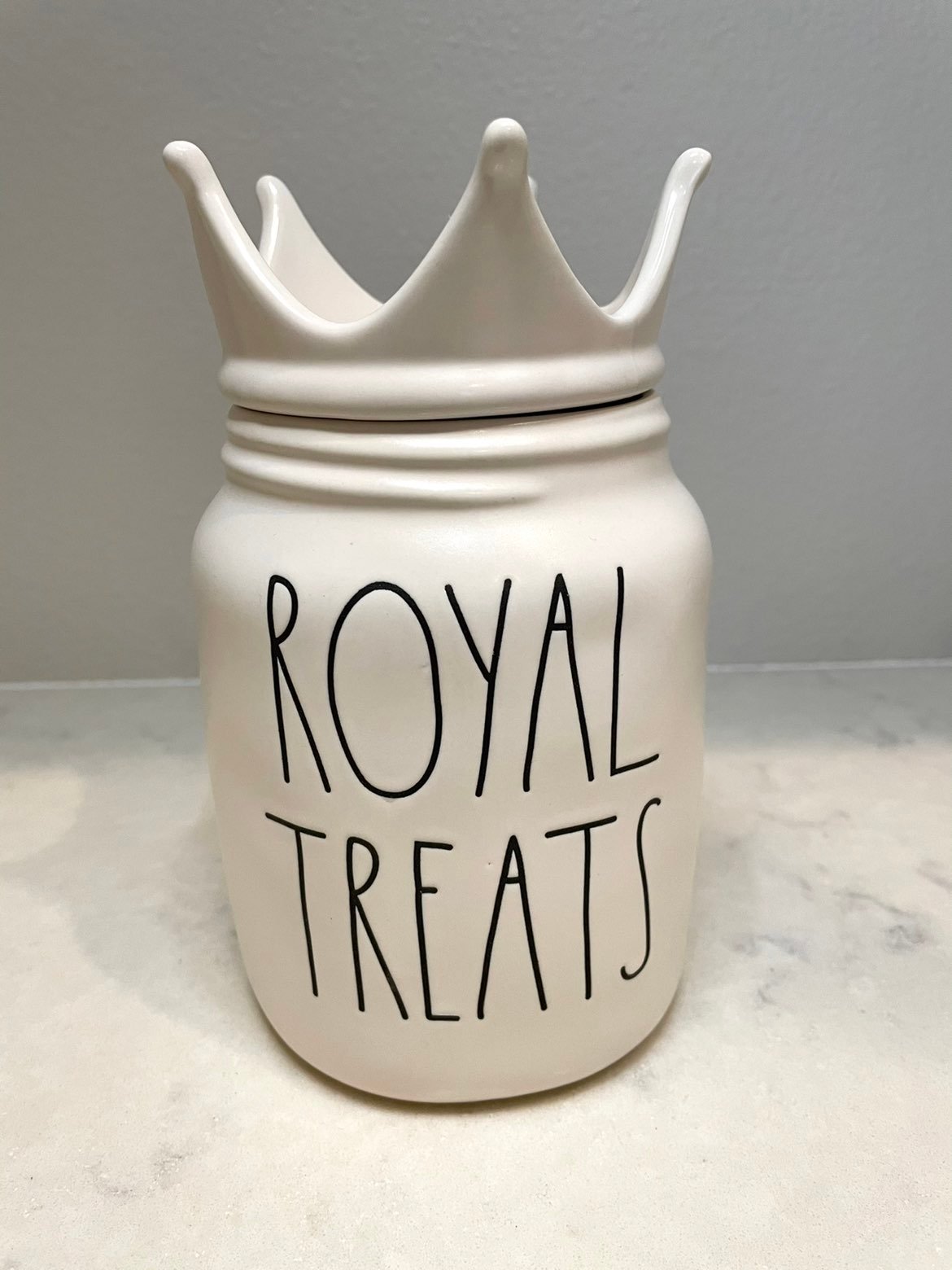 Rae Dunn ROYAL TREATS canister
