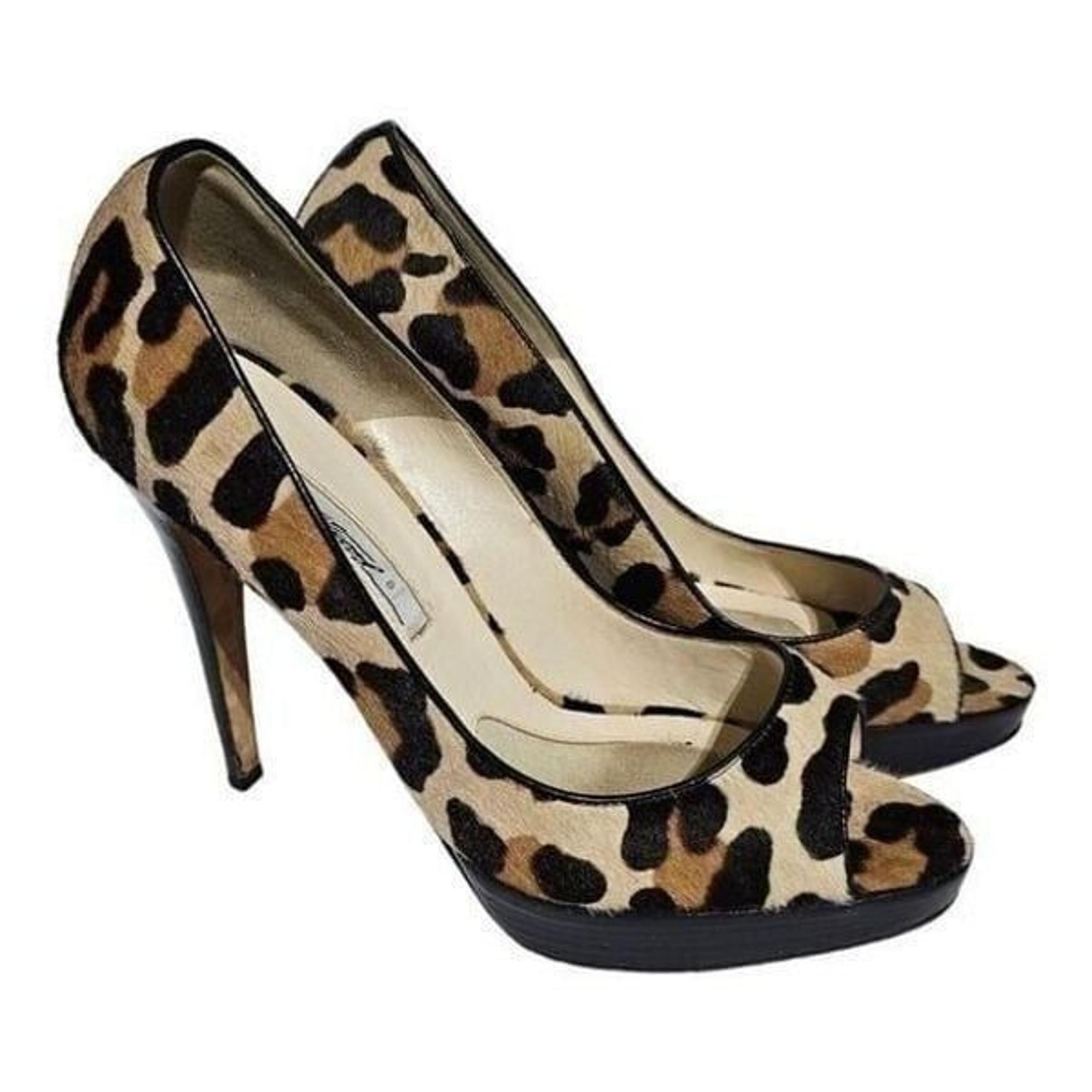 BRIAN ATWOOD Leopard Ponyhair Heels - Size 39