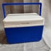 VINTAGE COLEMAN Small Blue/White COOLER MODEL 5205 Lunch Box Hunting Fishing.