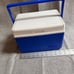 VINTAGE COLEMAN Small Blue/White COOLER MODEL 5205 Lunch Box Hunting Fishing.