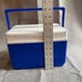 VINTAGE COLEMAN Small Blue/White COOLER MODEL 5205 Lunch Box Hunting Fishing.