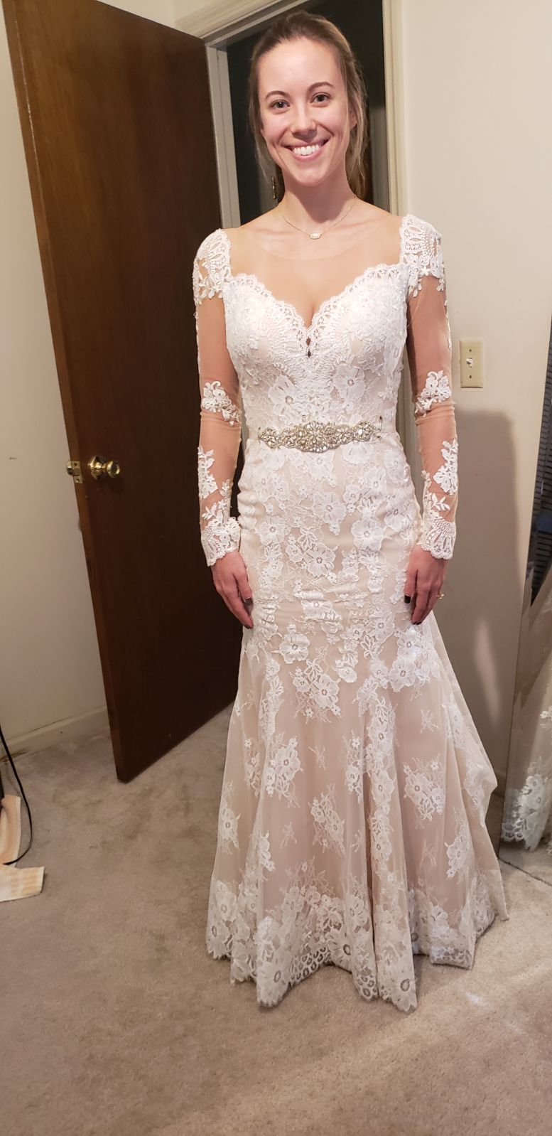 Allure Bridal-long sleeve wedding dress