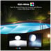 LyLmLe LED Pool Lights 2-Pack Rechargeable Magnetic RGBW White Timer Remote Spa