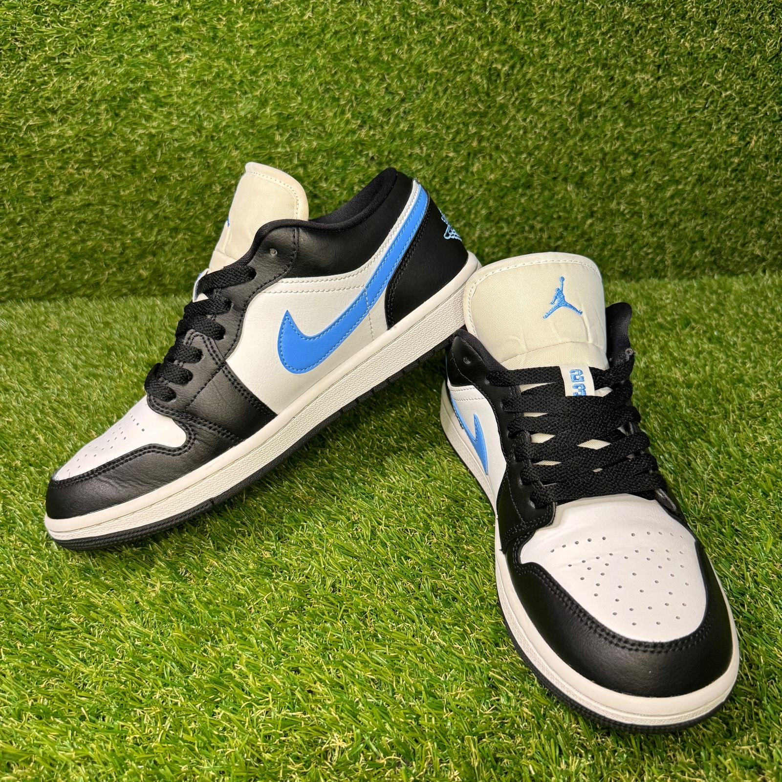 Nike Air Jordan 1 Low Black University Blue 2021 Size 8 DC0774-041