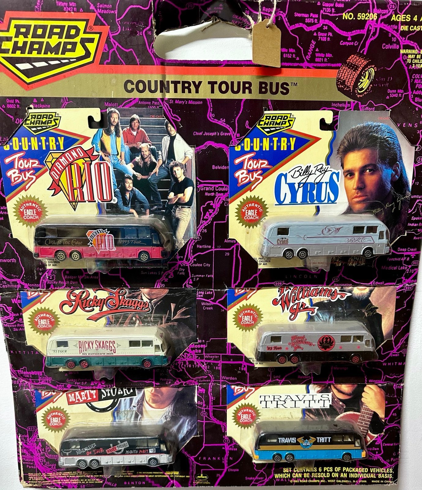 Hot Champs Country Tour Buses in Package