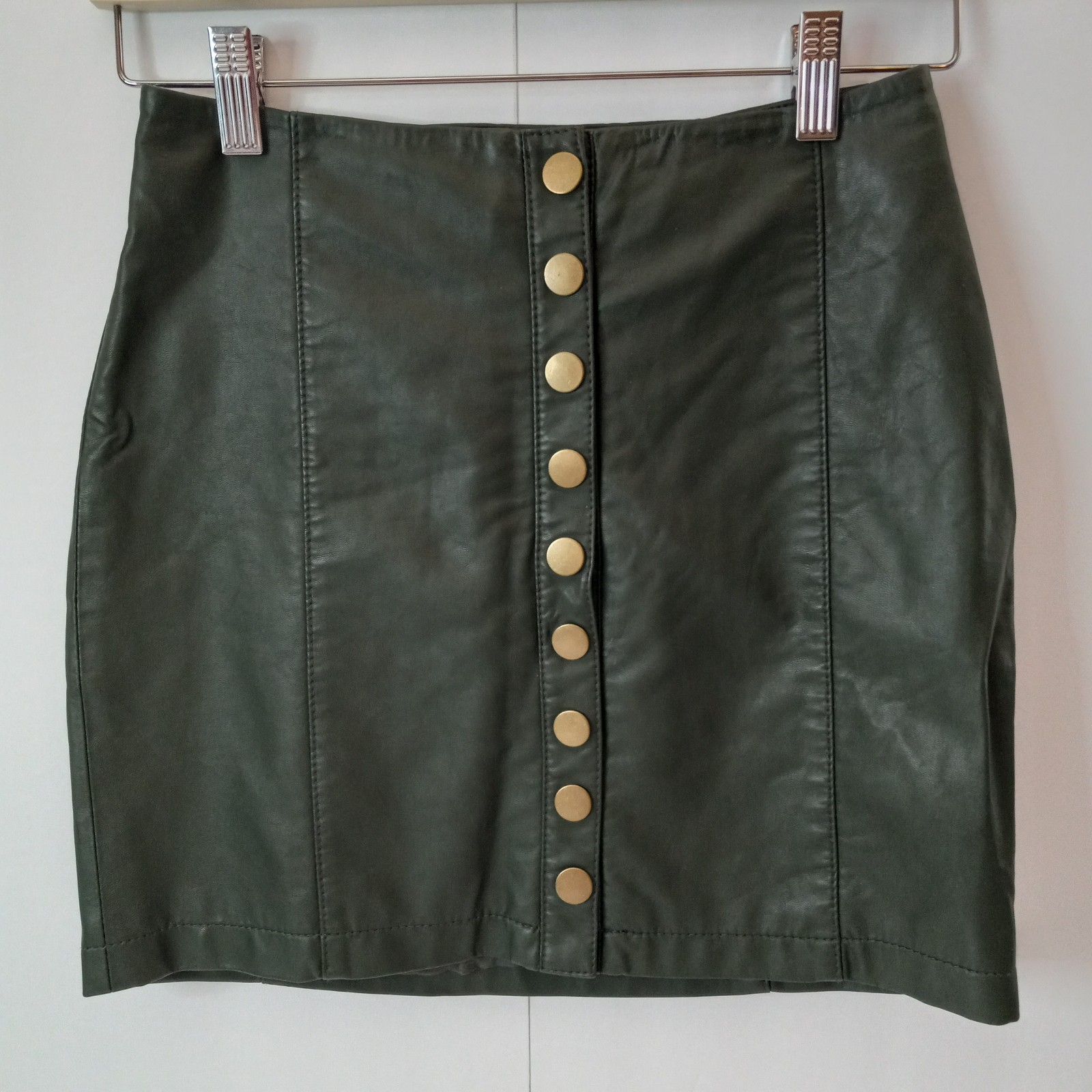 Free People Vegan Leather Mini Skirt