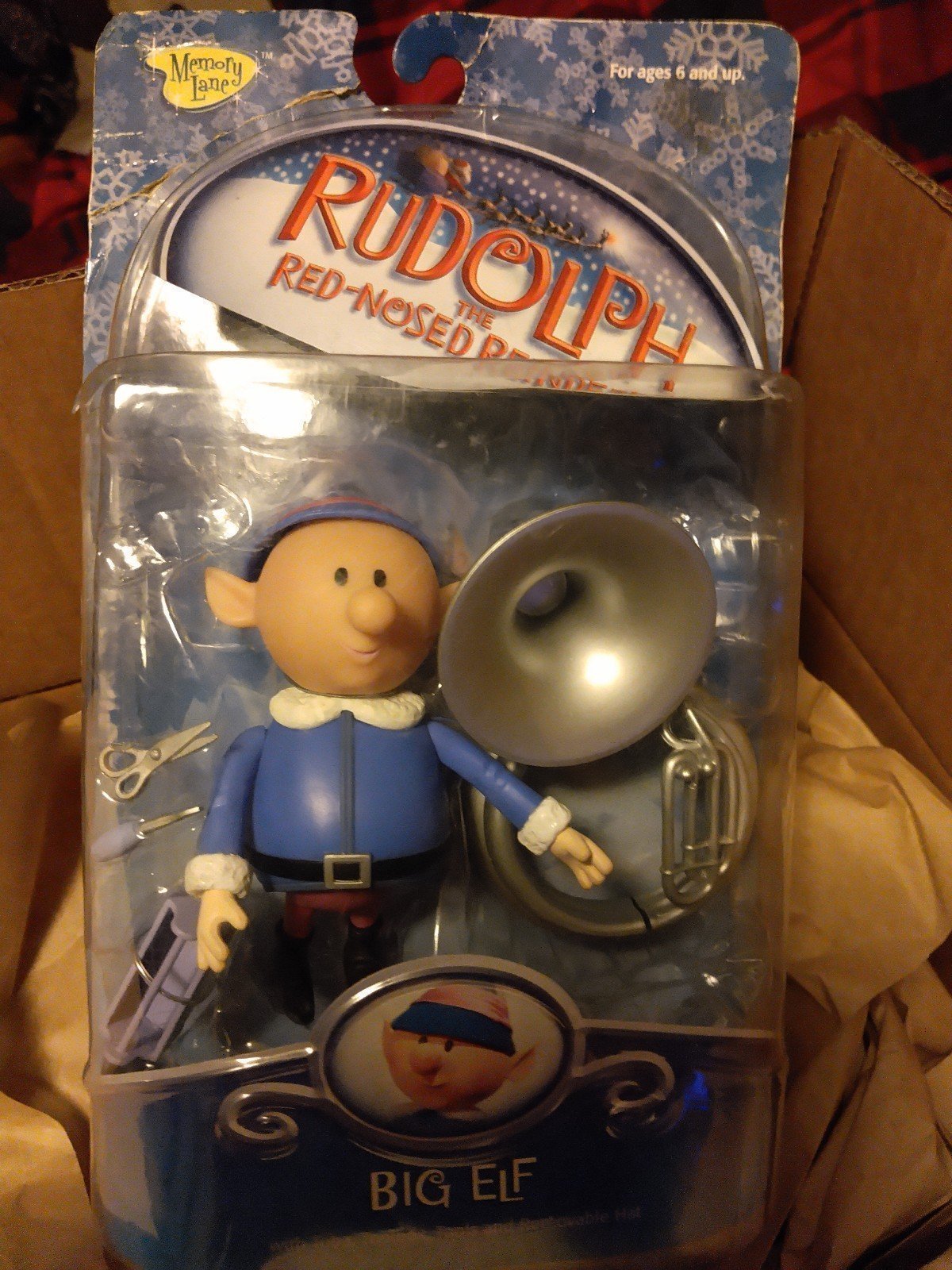 VINTAGE RUDOLPH MEMORY LANE TUBA ELF!