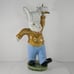 Andrea By Sadek Ceramic Bunny Rabbit Figurine Chef Walking Holding Cake *FLAW*