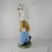 Andrea By Sadek Ceramic Bunny Rabbit Figurine Chef Walking Holding Cake *FLAW*