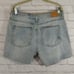 A Avec Les Filles Women's Light Wash Distressed Cut Off Blue Denim Shorts NWT 30