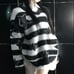 3-Way Border Star Y2K Slit Knit Sweater
