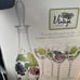 NIB 5 Piece Fine Hand Painted 4 Wine Goblets and Wine Decanter