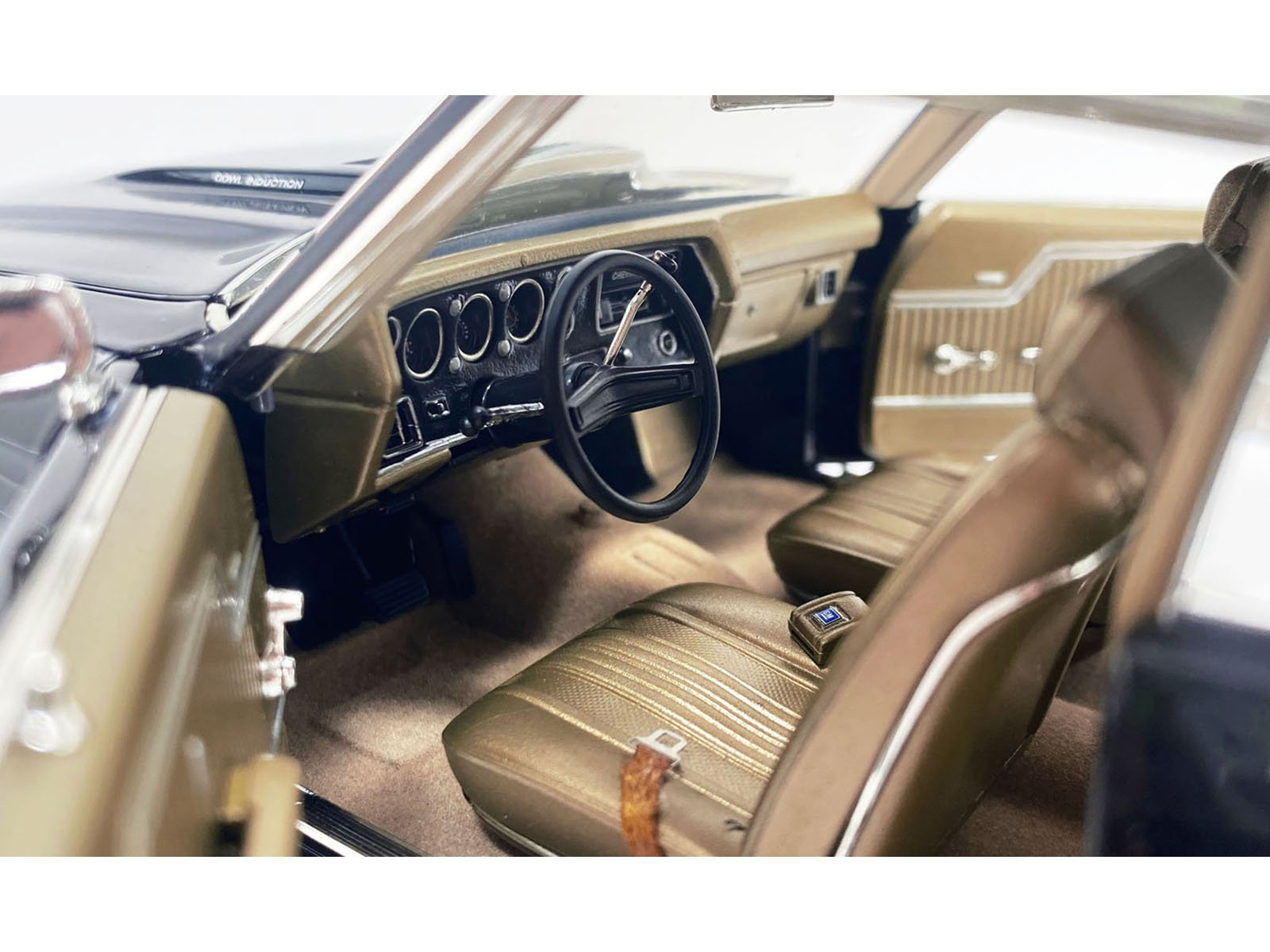 1970 Chevrolet Chevelle SS 454 Tuxedo Black with Gold Interior Limited Edition t