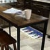 NEW Industrial Rectangular Dining Table ONLY, Adjustable Feet Sturdy Metal Frame