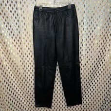 Karen vintage leather motorcycle pants black high waist size L