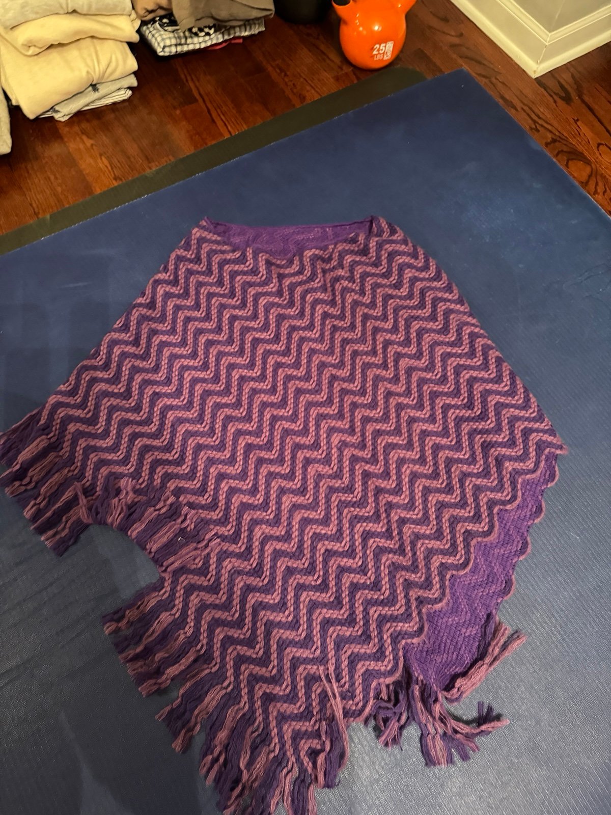 Missoni Purple Pattern Women’s Knitted Poncho - Made in Italy