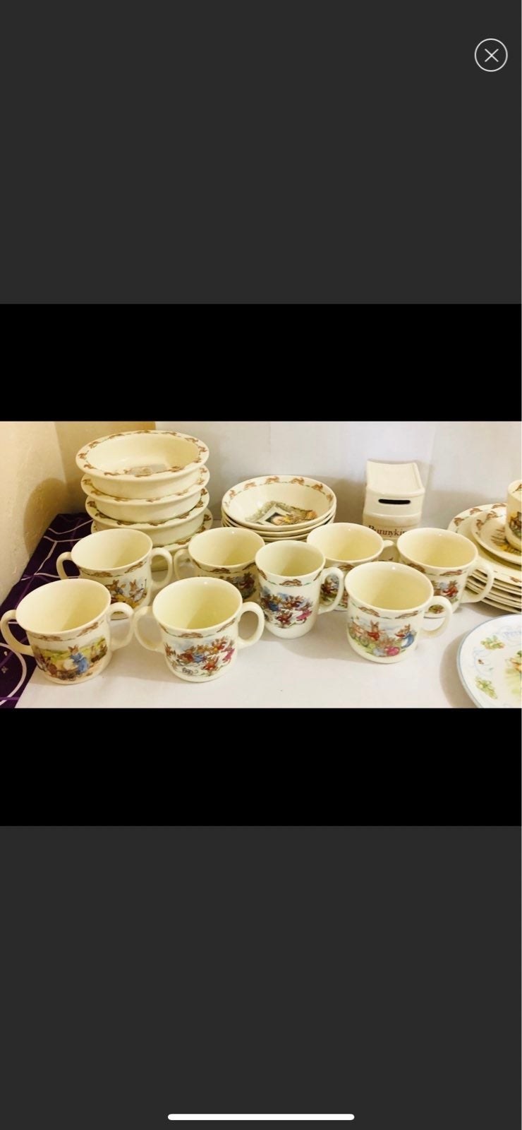 25 PCS BUNNYKINS DISHES COLLECTION