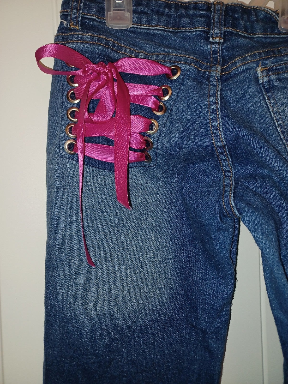 Corset pocket Very stretchy flare leg Denim Jeans size 5/6 or larger